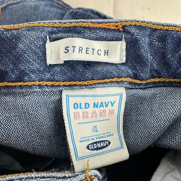 Old Navy Girls Denim Stretch Skirt With Adjustable Waist Size 4 - Picture 3 of 5